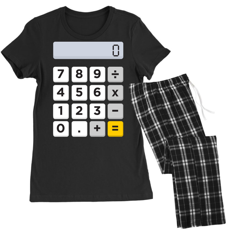 Calculator Halloween Costume Pretend I'm A Calculator Long Sleeve T Sh Women's Pajamas Set by cm-arts | Artistshot