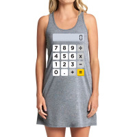 Calculator Halloween Costume Pretend I'm A Calculator Long Sleeve T Sh Tank Dress | Artistshot