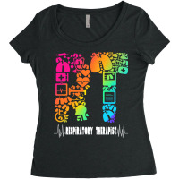 Respiratory Therapy Gifts T- Shirt Respiratory Therapy Respiratory The Women's Triblend Scoop T-shirt | Artistshot