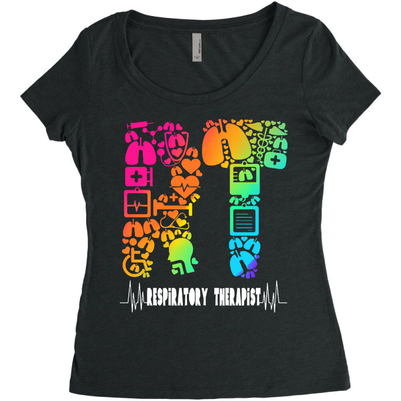 Respiratory Therapy Gifts T- Shirt Respiratory Therapy Respiratory The Women's Triblend Scoop T-shirt by boilinggyrus | Artistshot