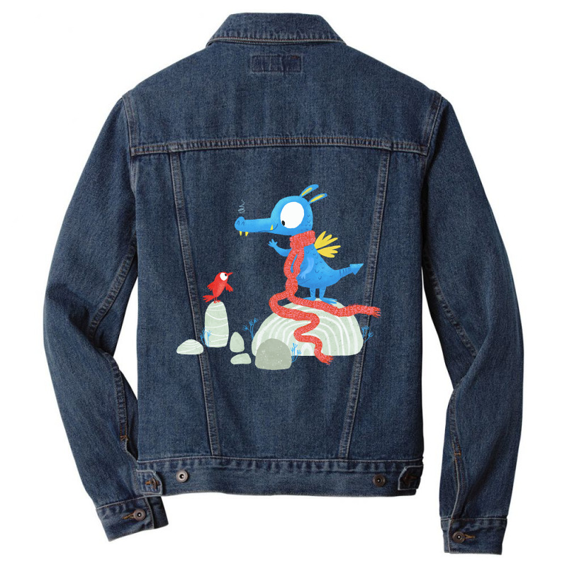 Dragon & Bird - Learn To Fly. Green Men Denim Jacket by Kenlofu52 | Artistshot