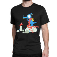 Dragon & Bird - Learn To Fly. Green Classic T-shirt | Artistshot