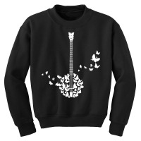 Banjo Instrument T  Shirt A Banjo Instrument With Beautiful Butterflie Youth Sweatshirt | Artistshot