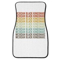 Mexican Black Kingsnake Retro T Shirt Front Car Mat | Artistshot