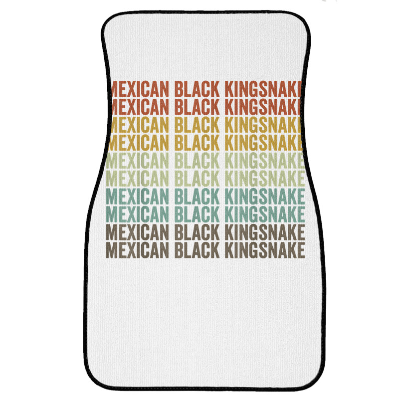 Mexican Black Kingsnake Retro T Shirt Front Car Mat | Artistshot