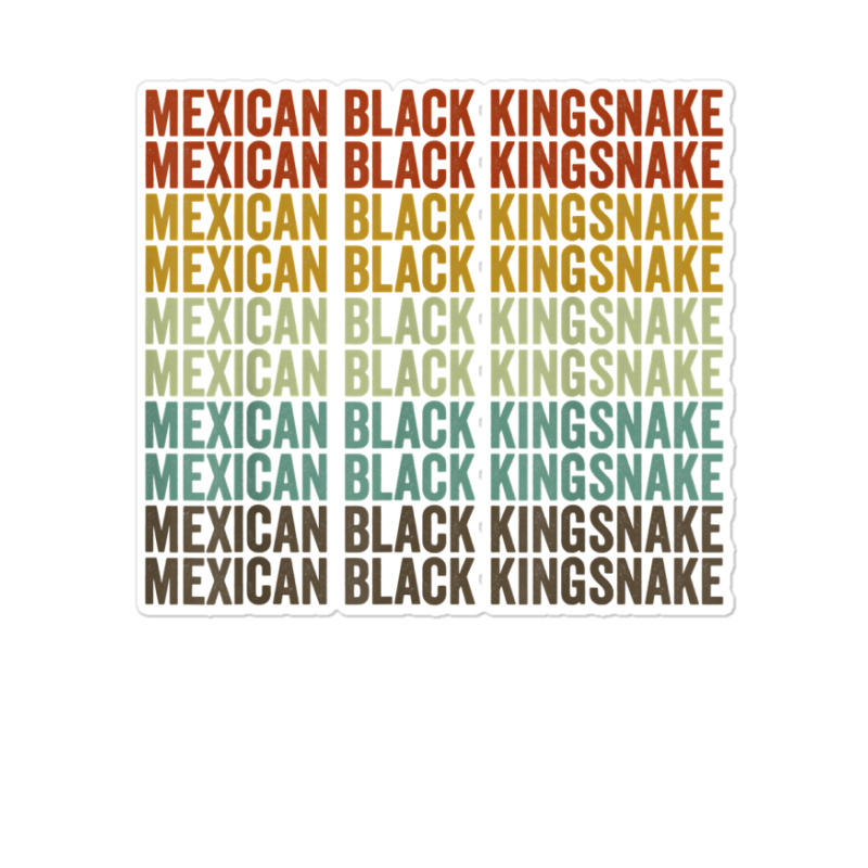 Mexican Black Kingsnake Retro T Shirt Sticker | Artistshot