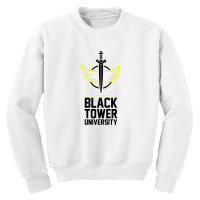 Black Tower University Youth Sweatshirt | Artistshot