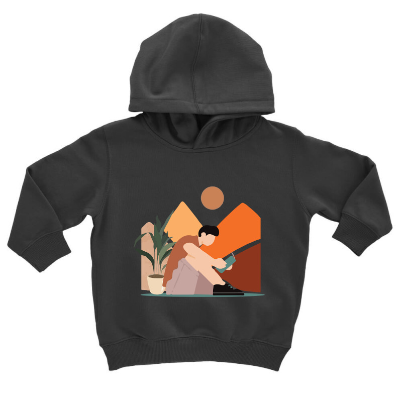 Reading At Home Toddler Hoodie by Kemriban527 | Artistshot