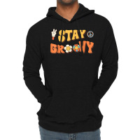 Stay Groovy Wavy Hippie Boho Retro Positive And Peace T Shirt Lightweight Hoodie | Artistshot