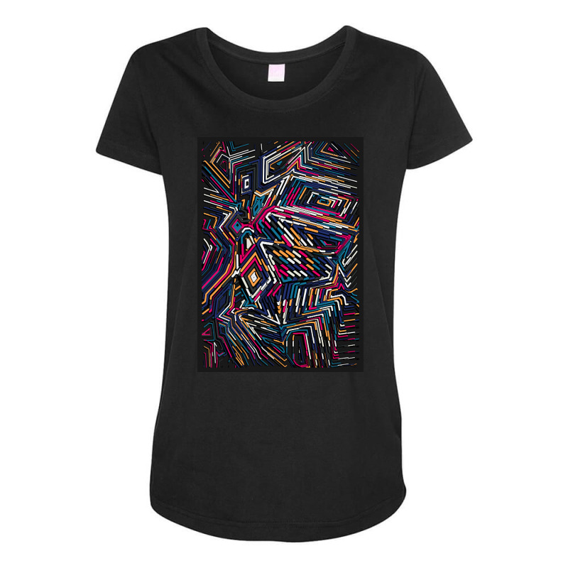 Generative R Code Maternity Scoop Neck T-shirt by fenderbendable | Artistshot