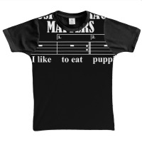 Sarcastic Music Literacy Matters I Like To Eat Puppies T Shirt Graphic Youth T-shirt | Artistshot