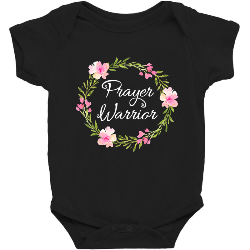 Inspirational, Prayer Warrior T-shirt. Faith Sayings Baby Bodysuit | Artistshot