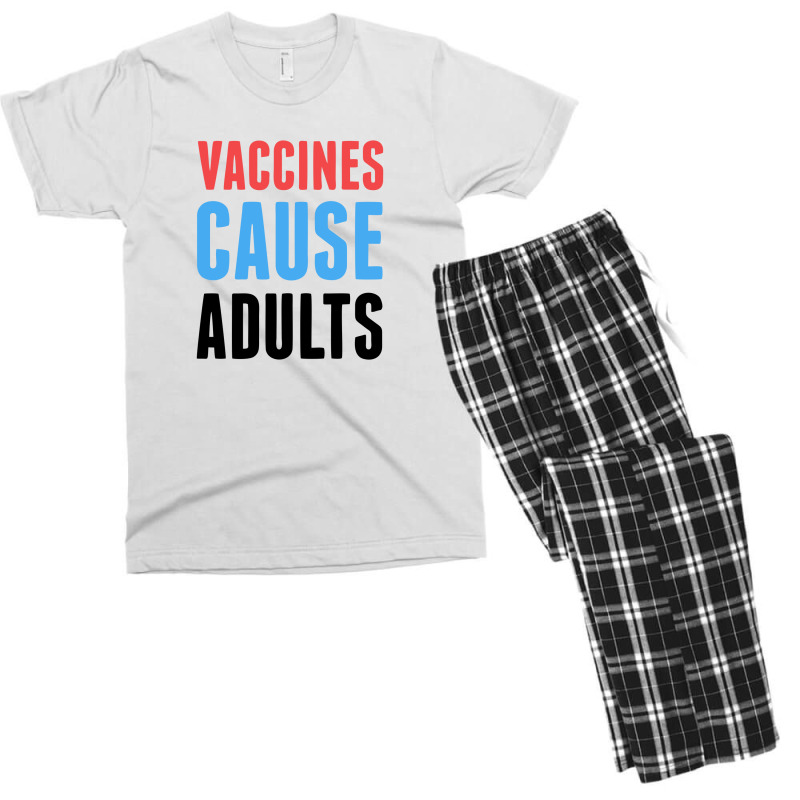 Vaccines Cause Adults Men's T-shirt Pajama Set by cm-arts | Artistshot