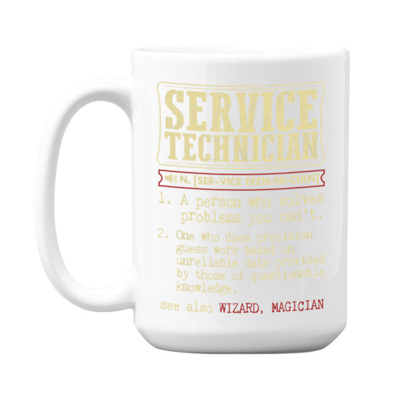 Service Technician Dictionary Term 15 Oz Coffee Mug | Artistshot