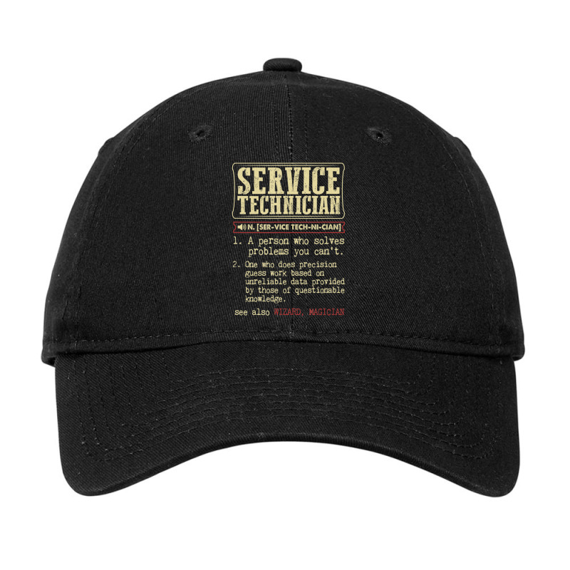 Service Technician Dictionary Term Adjustable Cap | Artistshot