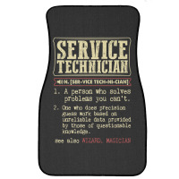 Service Technician Dictionary Term Front Car Mat | Artistshot