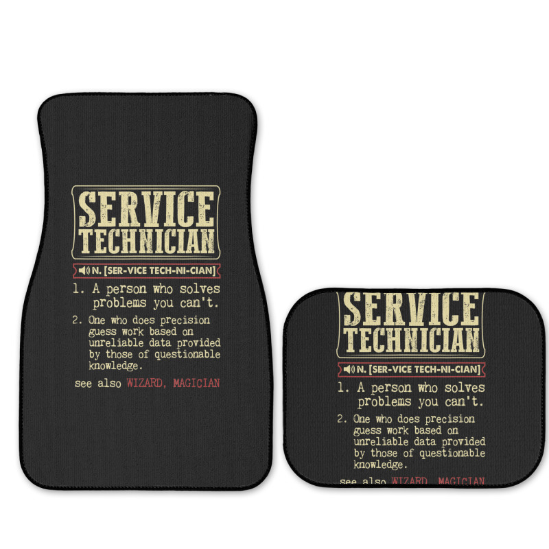 Service Technician Dictionary Term Full Set Car Mats | Artistshot