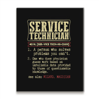 Service Technician Dictionary Term Metal Print Vertical | Artistshot