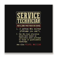 Service Technician Dictionary Term Metal Print Square | Artistshot