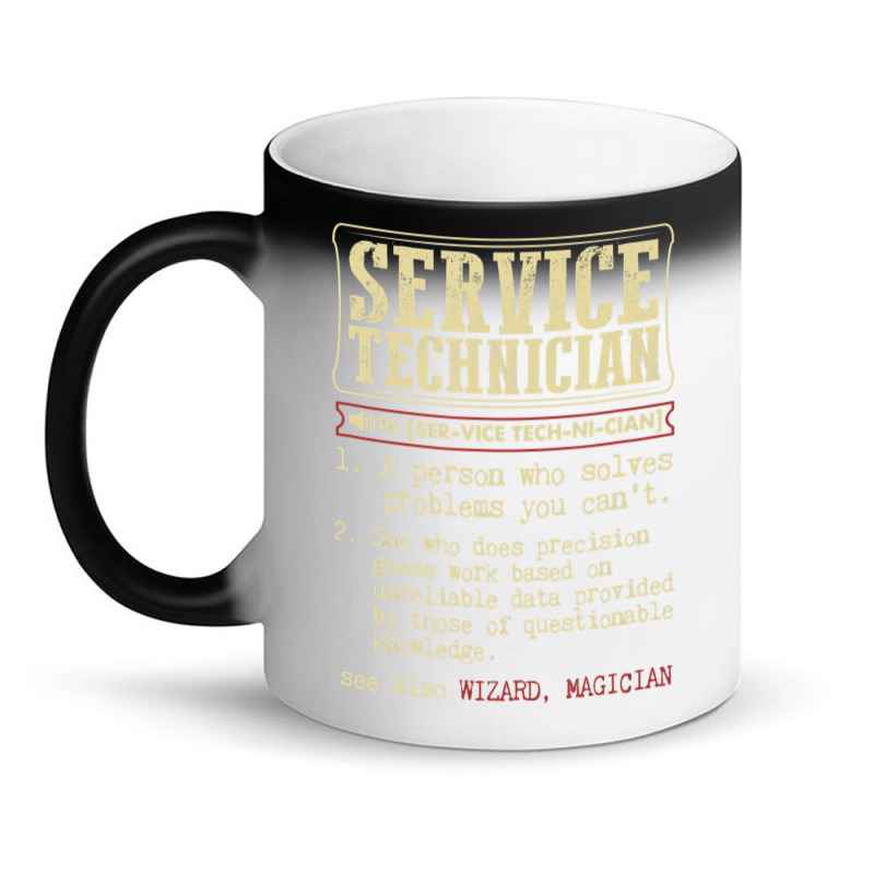 Service Technician Dictionary Term Magic Mug | Artistshot