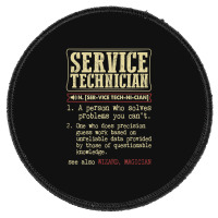 Service Technician Dictionary Term Round Patch | Artistshot