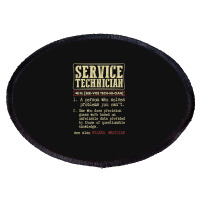 Service Technician Dictionary Term Oval Patch | Artistshot