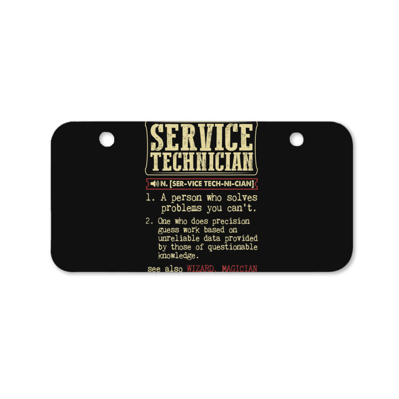 Service Technician Dictionary Term Bicycle License Plate | Artistshot