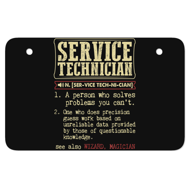 Service Technician Dictionary Term Atv License Plate | Artistshot