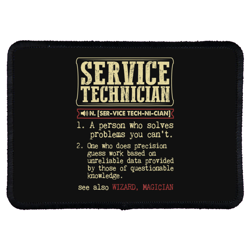 Service Technician Dictionary Term Rectangle Patch | Artistshot