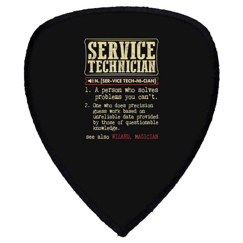 Service Technician Dictionary Term Shield S Patch | Artistshot