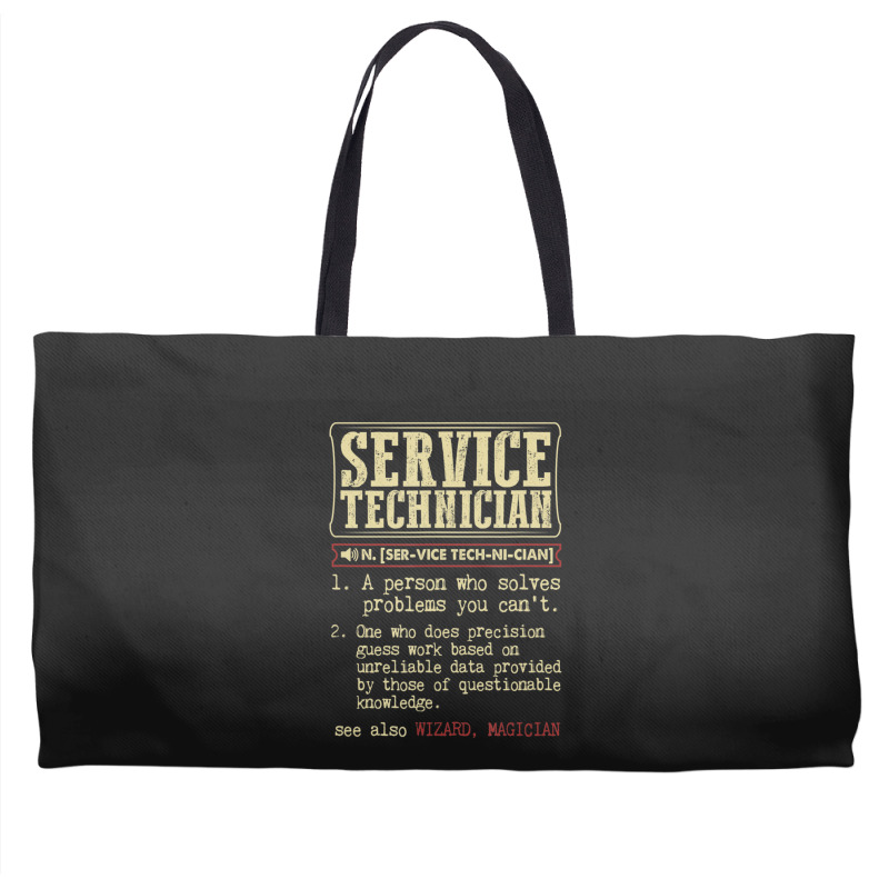 Service Technician Dictionary Term Weekender Totes | Artistshot