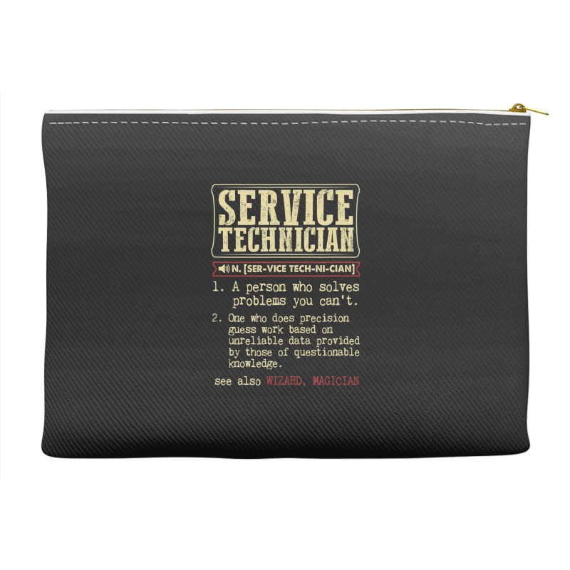 Service Technician Dictionary Term Accessory Pouches | Artistshot