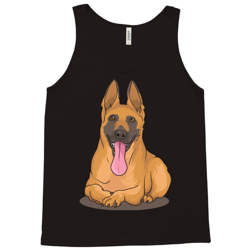 Belgian Shepherd Malinois T  Shirt Belgian Malinois Shepherd Dog Gift Tank Top by delmer | Artistshot