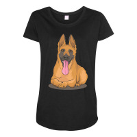 Belgian Shepherd Malinois T  Shirt Belgian Malinois Shepherd Dog Gift Maternity Scoop Neck T-shirt | Artistshot