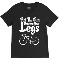 Put The Fun Between Your Legs V-Neck Tee | Artistshot