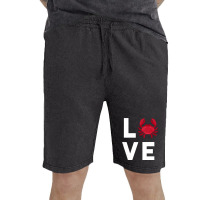 I Love Crabs Cute Crab Lover Crustacean Seafood Crab Vintage Short | Artistshot