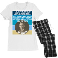 Hl Mencken Quote American People Admire Liars Detest Truth Pullover Ho Women's Pajamas Set | Artistshot