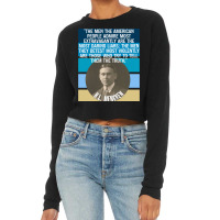 Hl Mencken Quote American People Admire Liars Detest Truth Pullover Ho Cropped Sweater | Artistshot