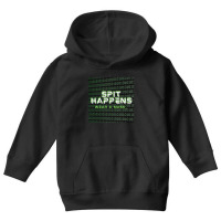 Spit Happens Wear A Mask Youth Hoodie | Artistshot