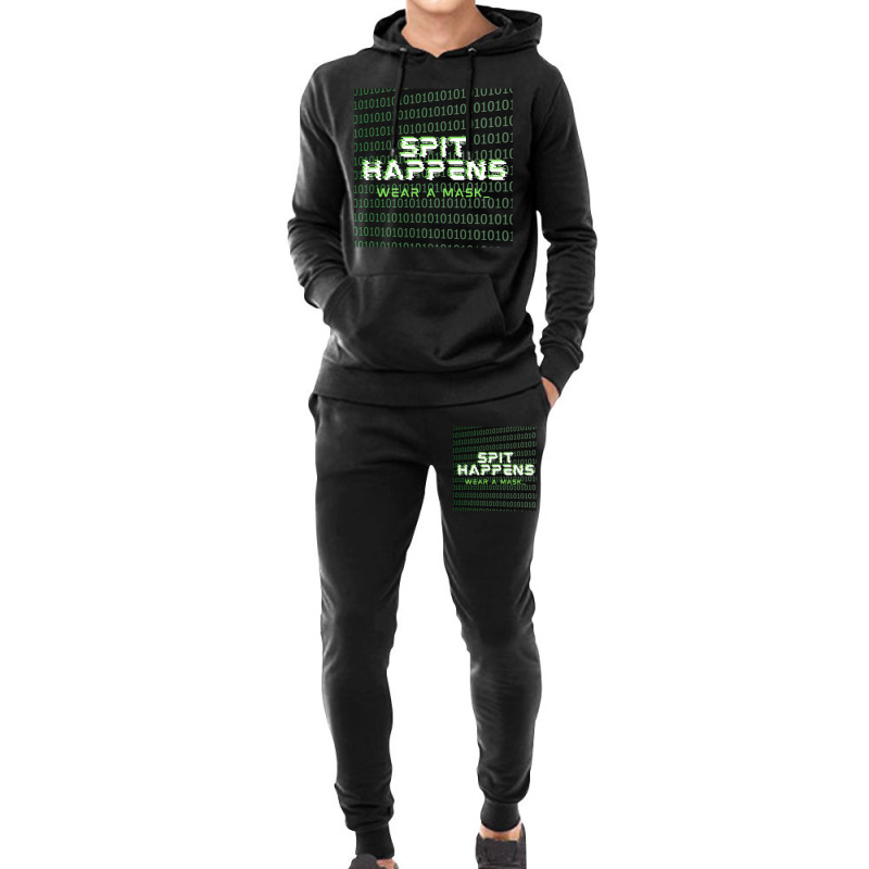 Spit Happens Wear A Mask Hoodie & Jogger Set | Artistshot