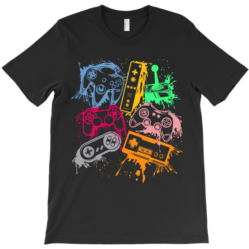 Video Game Console Controllers Retro 80's 90's Arcade Gamer T-Shirt by cm-arts | Artistshot