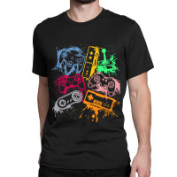 Video Game Console Controllers Retro 80's 90's Arcade Gamer Classic T-shirt | Artistshot