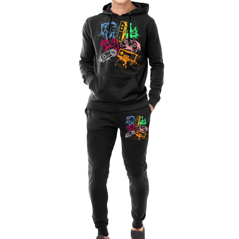 Video Game Console Controllers Retro 80's 90's Arcade Gamer Hoodie & Jogger set by cm-arts | Artistshot