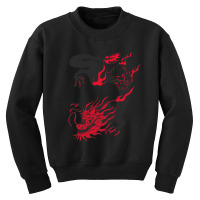 Dragon Black And Red Youth Sweatshirt | Artistshot