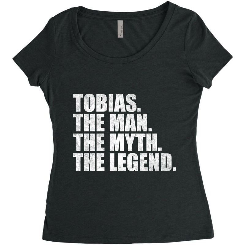 Tobias Legend Tobias Name Tobias Given Name Women's Triblend Scoop T-shirt by Kemriban527 | Artistshot