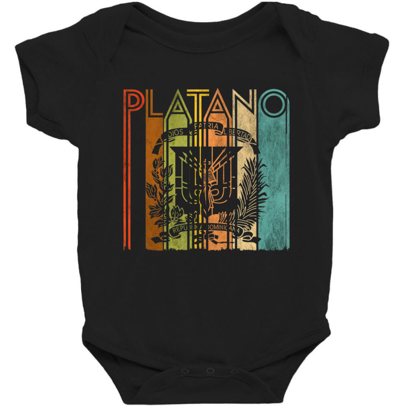 Platano Power Dominican Republic Flag Coat Of Arm Baby Bodysuit by cm-arts | Artistshot