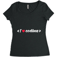 I Love Coding - Programmers T-shirt Women's Triblend Scoop T-shirt | Artistshot