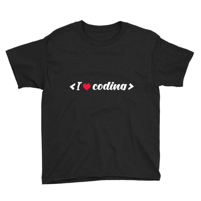 I Love Coding - Programmers T-shirt Youth Tee by fenderbendable | Artistshot