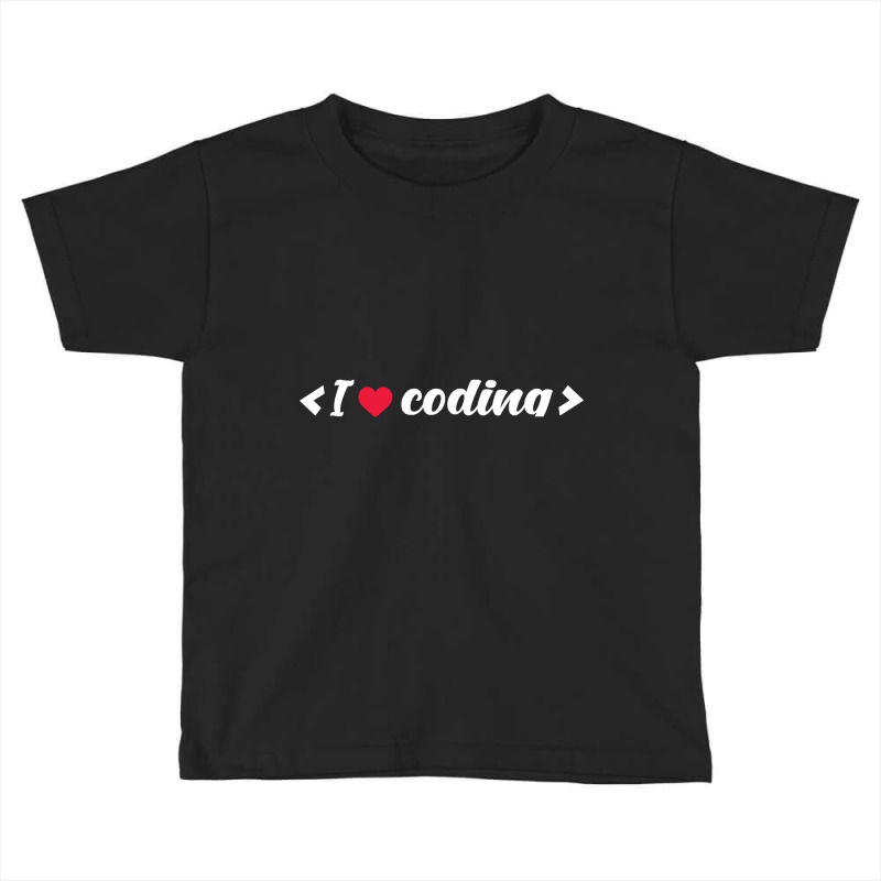 I Love Coding - Programmers T-shirt Toddler T-shirt by fenderbendable | Artistshot