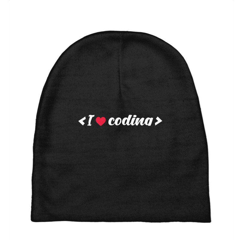 I Love Coding - Programmers T-shirt Baby Beanies by fenderbendable | Artistshot